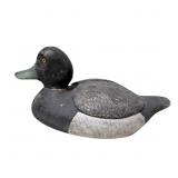 Folk Art Bluebill Drake Wooden Working Decoy, 14 i