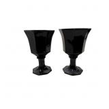 Vintage Independence Glass Co Black Amethyst Octag