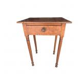 Antique American Sheraton-Style Stand with Figured