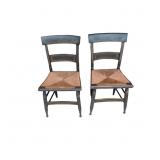 Antique Hitchcock-Style Chairs with Hand-Stenciled