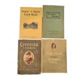 Four Vintage Cookbooks Featuring Ceresota, Betty C