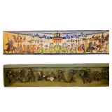 Eleven Boxed Set of Tru-Size Hand-Painted Metal Mi