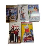 Five Childrenï¿½s VHS Tapes Featuring Animated and L