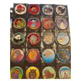 Pog Milk Caps with Animal and Cartoon Designs