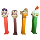 Four PEZ Dispensers Featuring Taz and Chicken Litt