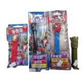 4 Marvel-Themed PEZ Dispensers, Sealed Packaging