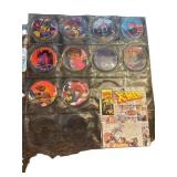 Marvel Comics X-Men Slam Battle Pog Set with Check
