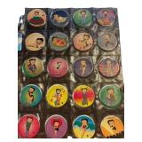 50 Betty Boop-Themed Pog Milk Caps in Protective S