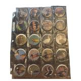 Album Page with Wildlife Collectible pogs/ milk ca