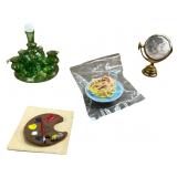 Four Miniature Collectibles Including Decanter, Gl