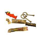 Collectible Items: PEZ Dispenser, Miniature Train,