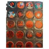 Halloween-Themed Pog Milk Caps in Plastic Sleeves