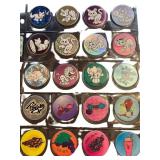 Vintage Pog Milk Caps Featuring Cat and Fruit Desi