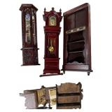 Miniature Wooden Furniture with Grandfather Clock