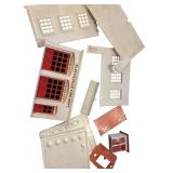 Plasticville Fire Department Building Kit Componen
