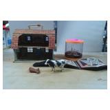 Group Lot Featuring Tin Dollhouse, WWE Replica Bel