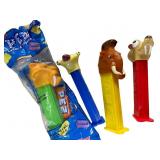 Four PEZ Dispensers with Animal Themes, One in Ori