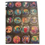 Pog Milk Caps Featuring Peanuts Characters in Plas