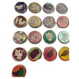 Pogs with Holographic and Printed Cat Designs