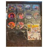Marvel Comics X-Men Slam Battle Pog Set with Check