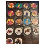 Pog Milk Caps Featuring Various Designs