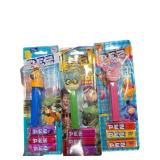 Three PEZ Dispensers Featuring Spirit, Piglet, and