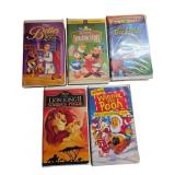 Five Disney VHS Tapes Including ï¿½Lion King IIï¿½ and
