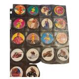 Pog Milk Caps Featuring Various Designs
