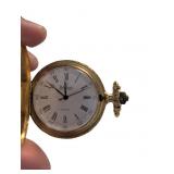 Armitron Gold-Tone Quartz Pocket Watch with Engrav
