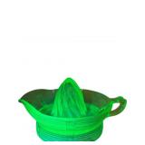 Green Depression uranium Glass Juicer with Handle