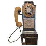 Vintage Chrome Three-slot Rotary Payphone by the A