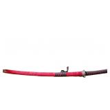 Japanese Katana Sword with Red and Black Accents