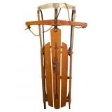 Flexible Flyer No. 47J Wood and Metal Sled by S.L.