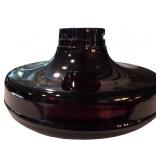 Purple Glass Light Fixture Shade with Circular Ope