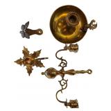 Brass Candle Holders and Decorative Objects