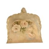 Hand-Painted Ceramic Decorative Wall Plaque with R