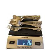 12 Wallace Sterling Silver Forks in Grande Baroque