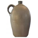 Two-Gallon Stoneware Jug with Handle and Stenciled