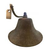 Antique Ship Alarm Brass Bell with Mounting Bracke