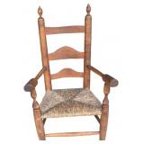 Antique Early American Style Childï¿½s Ladder Back A