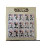 Sheet of 15 U.S. Presidents of America Postage Sta