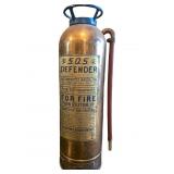 S.O.S. Defender Brass Fire Extinguisher by Schwart