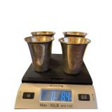Four Manchester Silver Co. Sterling Silver Cups, M