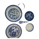 Canton Blue and White Porcelain Tableware