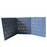 Buffalo Nickels in Coin Display Book, Appears Comp