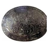 Montana Silversmiths Silver-Plated Belt Buckle wit