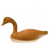 Carved Wood Duck Decoy With Hand-Etched Detailing