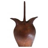 Handhammered Dovetailed Metal Pitcher with Raised