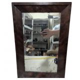 Early 19th Century Grain-Painted Wood Mirror, 14 x