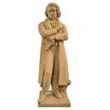 16-Inch Plaster Statue of Ludwig van Beethoven